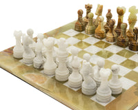 Alghero onyx- och marmorschackset