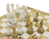 Alghero onyx- och marmorschackset