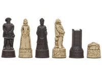Berkeley Chess engelska rödbruna schackpjäser