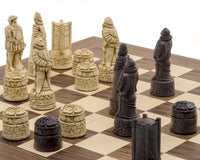 Berkeley Chess engelska rödbruna schackpjäser
