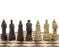 Berkeley Chess engelska rödbruna schackpjäser