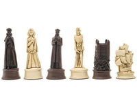 Berkeley Chess Elizabethan Russet-schackpjäser