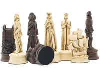 Berkeley Chess Elizabethan Russet-schackpjäser