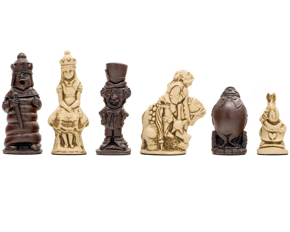 Berkeley Chess Alice in Wonderland Russet Schackpjäser