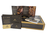 Manopoulos Lyxiga Backgammonset I Valnötsburl Och Wenge Med Tärningsbägare