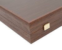 Manopoulos Wenge & Walnut Burl Backgammonset
