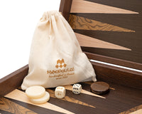 Manopoulos Wenge & Walnut Burl Backgammonset