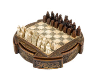 Isle of Lewis kompakt keltiskt Schackset 22,9 cm