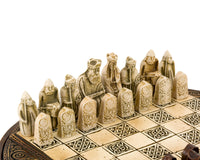 Isle of Lewis kompakt keltiskt Schackset 22,9 cm