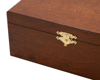 Nummer 5: Förvaringsask för schackpjäser i björkträ, betsad