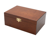 Nummer 5: Förvaringsask för schackpjäser i björkträ, betsad