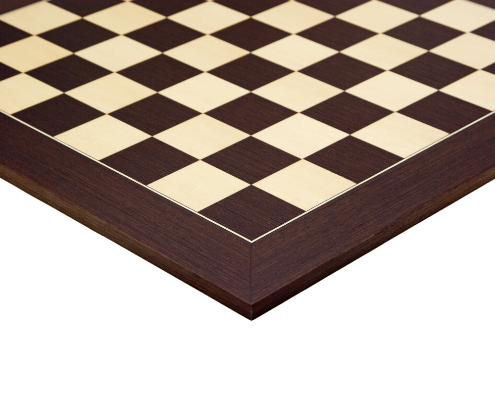 60 cm Wenge- och lönn Deluxe Schackbräde