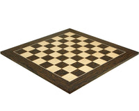 55 cm Deluxe-schackbräde i Tiger Ebony och lönn