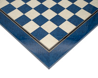 50 cm lackerat blått lönn Schackbräde Deluxe