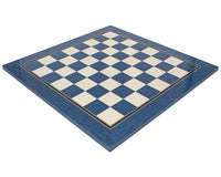 50 cm lackerat blått lönn Schackbräde Deluxe