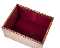 Förvaringsask i trä för schackpjäser med skjutlock – stor