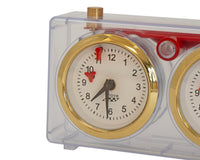 Turnier Analog schackklocka - Genomskinlig