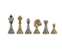 Finnesburg Series Mässing och Nickel Schackpjäser — 7,6 cm