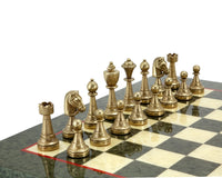 Finnesburg Series Mässing och Nickel Schackpjäser — 7,6 cm