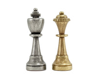 Finnesburg Series Mässing och Nickel Schackpjäser — 7,6 cm
