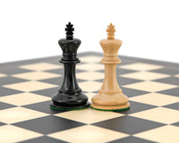 Highgrove-serien Eboniserade Staunton-schackpjäser - 7,6 cm