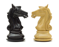 Columbus Series Ebenholts Schackpjäser - 10,2 cm