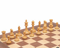 Rochester ebenholts schackpjäser – 10,2 cm