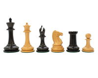 Harrwitz Series — Eboniserade Schackpjäser, 8,9 cm