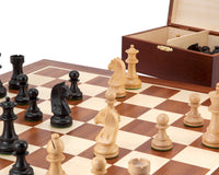 Down Head Svart Grand Championship Schackset