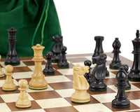 Conquest Series — svart och mahogny schackset