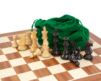 Conquest Series — svart och mahogny schackset