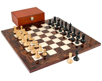 Sovereign – svart lyxigt Schackset