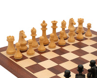 World Chess Championship Schackset med Schackklocka och Förvaringsask i trä för Schackpjäser