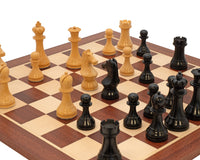 World Chess Championship Schackset med Schackklocka och Förvaringsask i trä för Schackpjäser