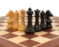 World Chess Championship Schackset med Schackklocka och Förvaringsask i trä för Schackpjäser