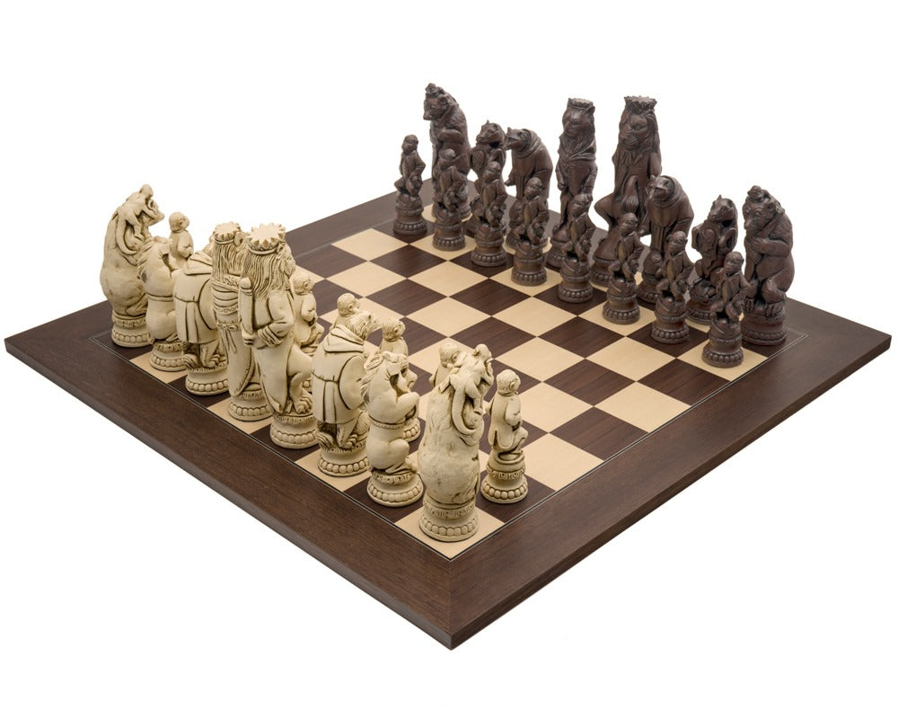 Berkeley Chess Reynard the Fox Russet och Palisander — Stort Schackset