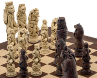 Berkeley Chess Reynard the Fox Russet och Palisander — Stort Schackset
