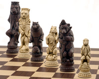 Berkeley Chess Reynard the Fox Russet och Palisander — Stort Schackset