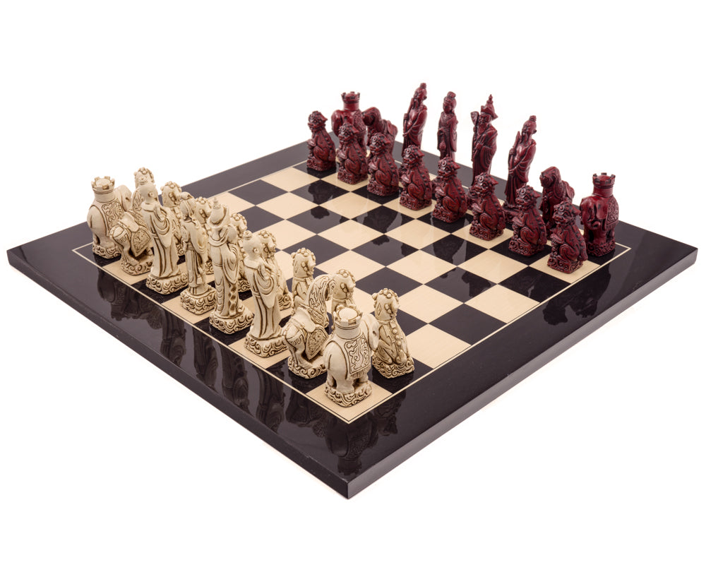 Berkeley Chess Mandarin Black Cardinal Schackset