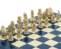Berkeley Chess Alice i Underlandet kardinalblå schackset