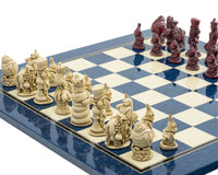 Berkeley Chess Alice i Underlandet kardinalblå schackset