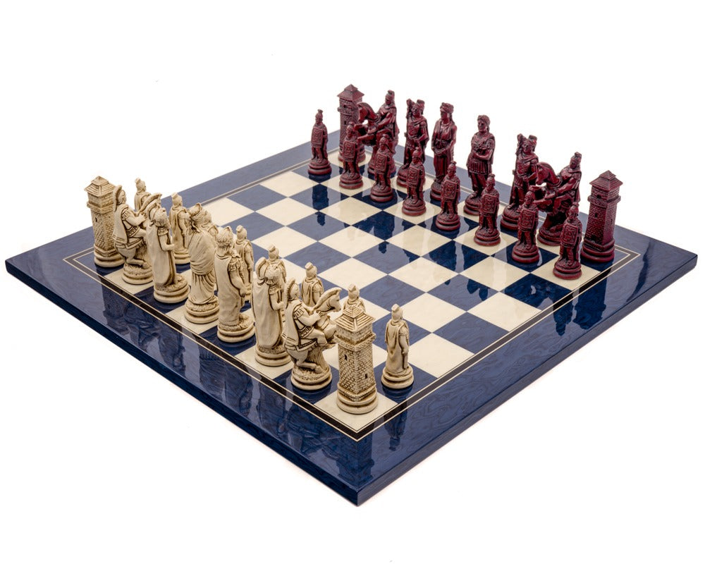 Berkeley Chess Roman Blue Cardinal Schackset