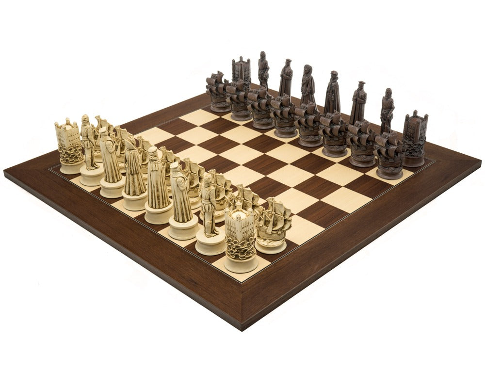 Berkeley Chess Elizabethan Grand Schackset i Russet och Palisander