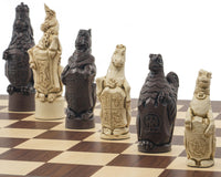 Berkeley Chess Royal Beasts Russet- och Palisander Grand Schackset