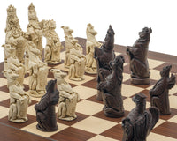 Berkeley Chess Royal Beasts Russet- och Palisander Grand Schackset