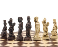 Berkeley Chess Movie Stars Russet och Palisander Grand Schackset