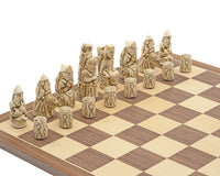 Berkeley Chess medeltida Schackset i russet och valnöt
