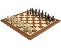 The Berkeley Chess Alice i Underlandet rödbrun och mahogny Schackset
