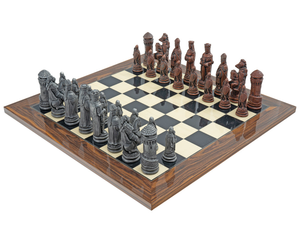 Berkeley Chess Camelot Metal & Palisander Schackset