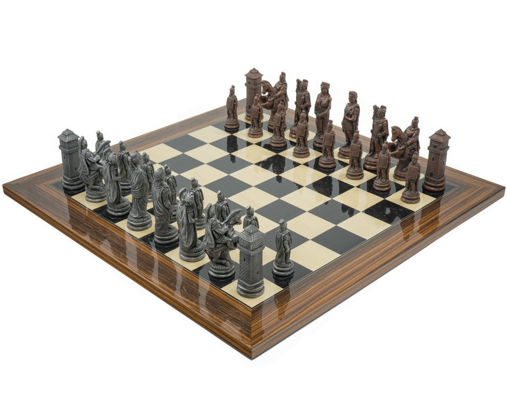 Berkeley Chess Roman Metal och palisander Schackset